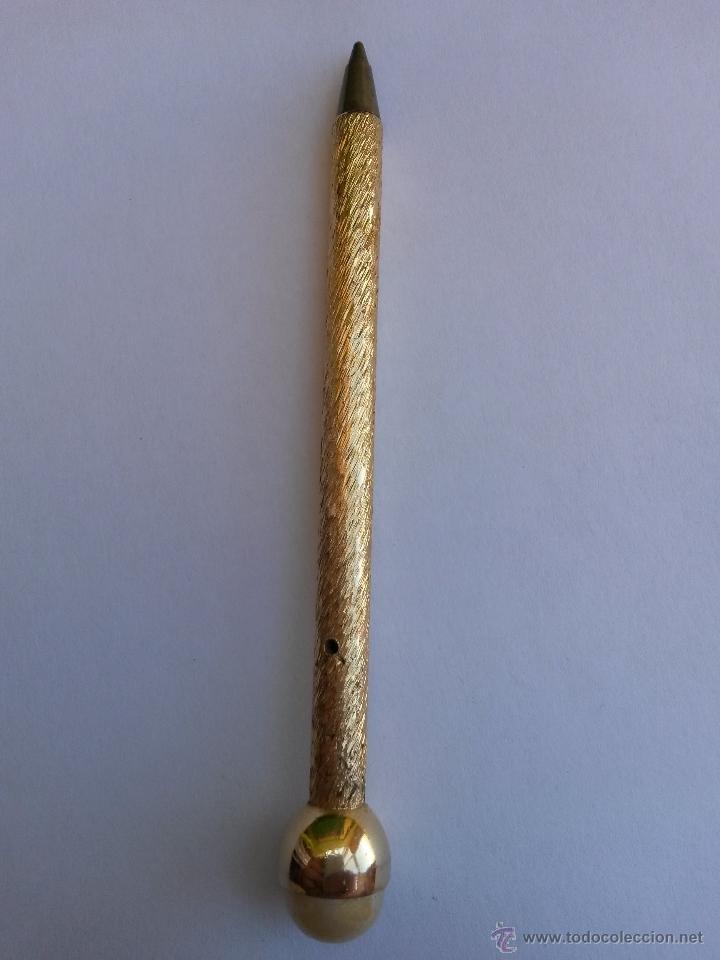 Escrita: Boligrafo para bolso de se&ntilde;ora a&ntilde;os 50 de 10 cms con final de perla