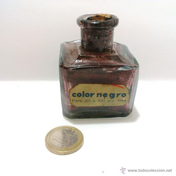 Escriban&iacute;a: ANTIGUO Y BONITO TINTERO DE CRISTAL - Foto 2
