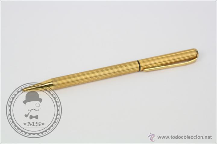 Escrita: Lapicera / Portaminas Kanoe - Metal Dorado - Piezas-Restauraci&oacute;n - 12,5 Cm Largo