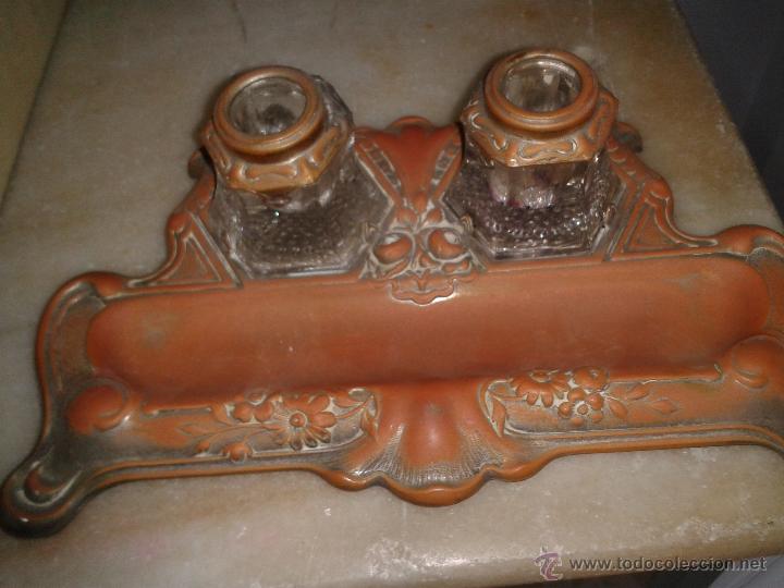 Escriban&iacute;a: Escribania de metal y cristal - Foto 2