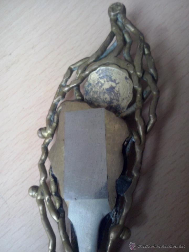 Escriban&iacute;a: abrecartas bronce con piedra agata - Foto 7