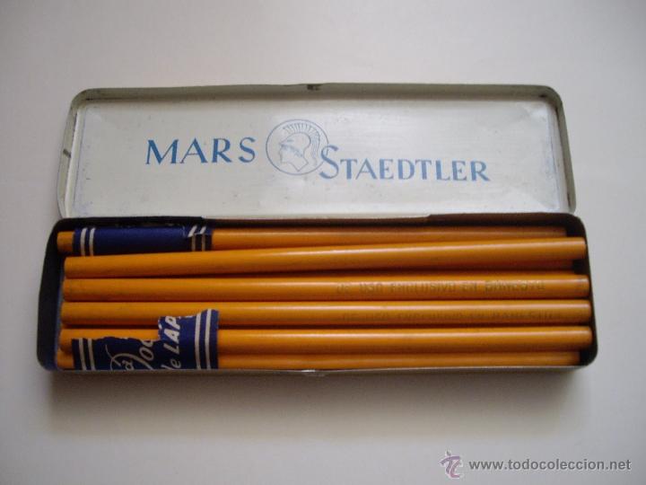 Escriban&iacute;a: CAJA LAPICEROS MARS METALICA CON LAPICER0S - Foto 1