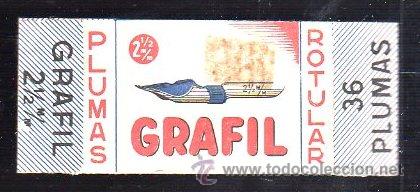 Escriban&iacute;a: FRONTAL DE CAJA DE PLUMAS ROTULAR. GRAFIUL. 2 1/2 mm. - Foto 1