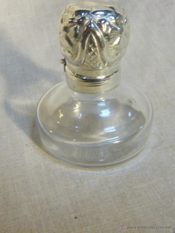 Escriban&iacute;a: TINTERO DE CRISTAL Y PLUMA DE MADERA CON PLATA DE LEY - Foto 7