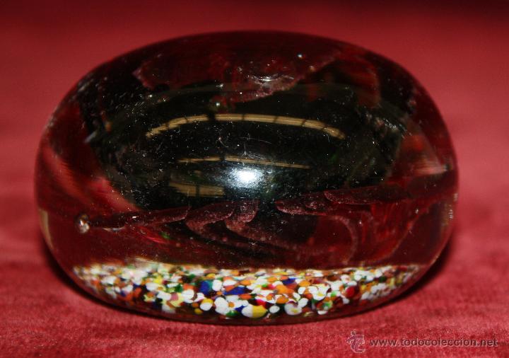 Escriban&iacute;a: PISAPAPELES EN CRISTAL MULTICOLOR DE LOS A&Ntilde;OS 30 - Foto 4