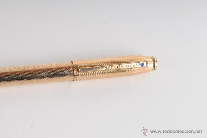 Escriban&iacute;a: BOLIGRAFO STENO MAGIC DORADO - Foto 2
