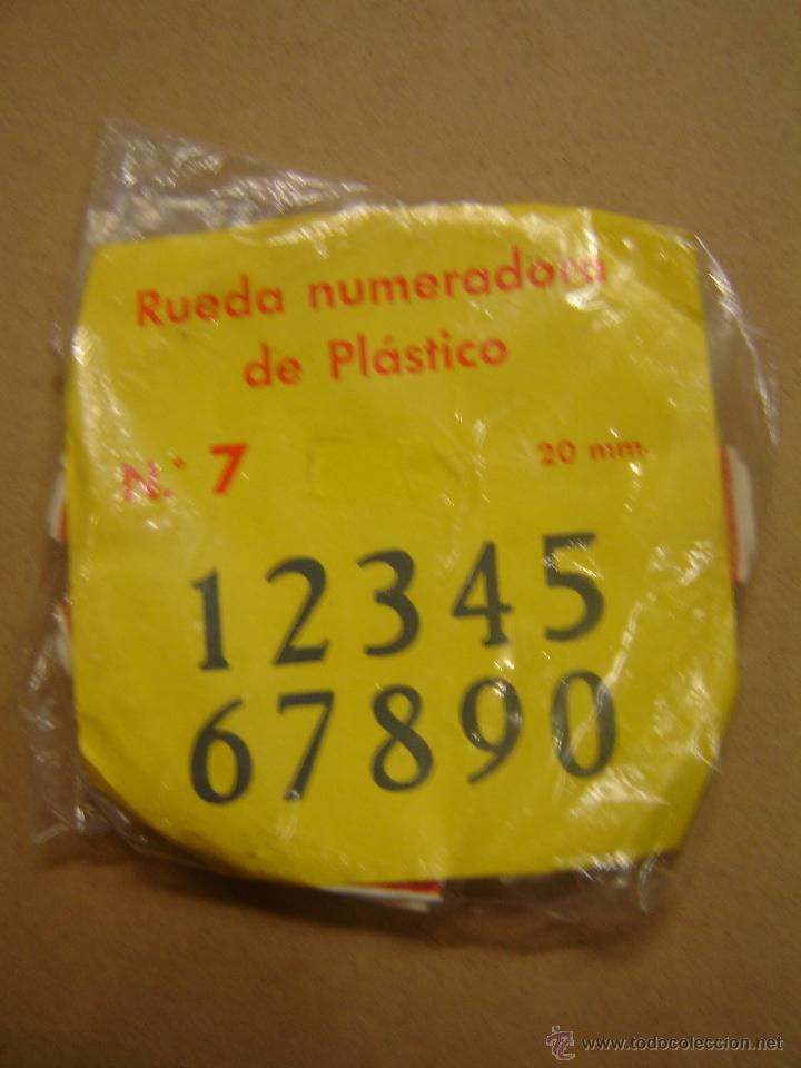 Escriban&iacute;a: Rueda numeradora de pl&aacute;stico n&ordm; 7 - 20 mm - Foto 1