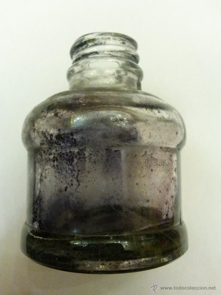Escriban&iacute;a: Tintero antiguo frasco de 7 cms de alto y 5,3 cms de diametro de la base - Foto 1