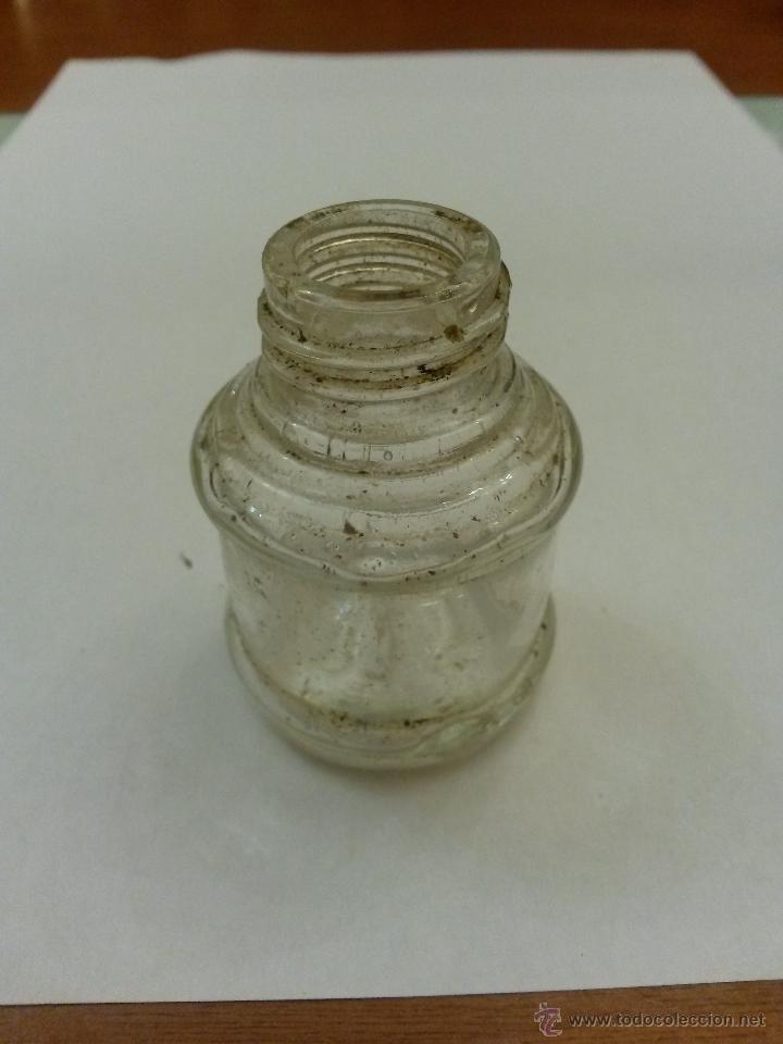 Escriban&iacute;a: Tintero antiguo frasco de 5,7 cms de alto y 4 cms de diametro de la base - Foto 3