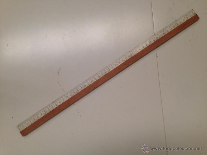 Escriban&iacute;a: ANTIGUA REGLA DE MADERA A&Ntilde;OS 70 - Foto 1