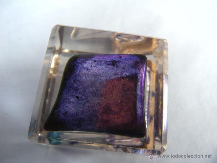 Escriban&iacute;a: TINTERO EN CRISTAL BISELADO - Foto 3