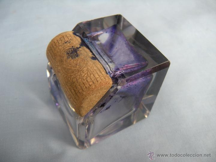 Escriban&iacute;a: TINTERO EN CRISTAL BISELADO - Foto 5