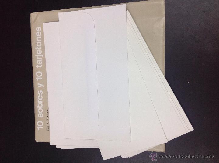 Escriban&iacute;a: Unipapel 10 sobres y 10 tarjetones - Foto 2