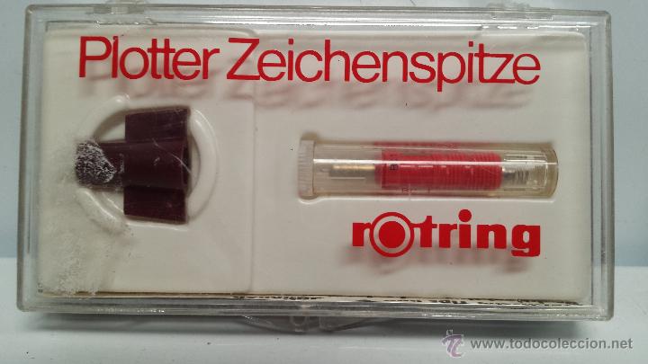 Escriban&iacute;a: PUNTA ROTRING PARA PLOTTER - COLOR ROJO - SIN USO - Foto 1