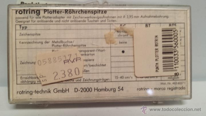 Escriban&iacute;a: PUNTA ROTRING PARA PLOTTER - COLOR ROJO - SIN USO - Foto 2