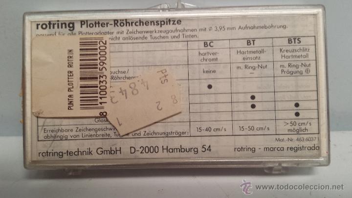 Escriban&iacute;a: PUNTA ROTRING PARA PLOTTER - COLOR BLANCO - SIN USO - - Foto 2