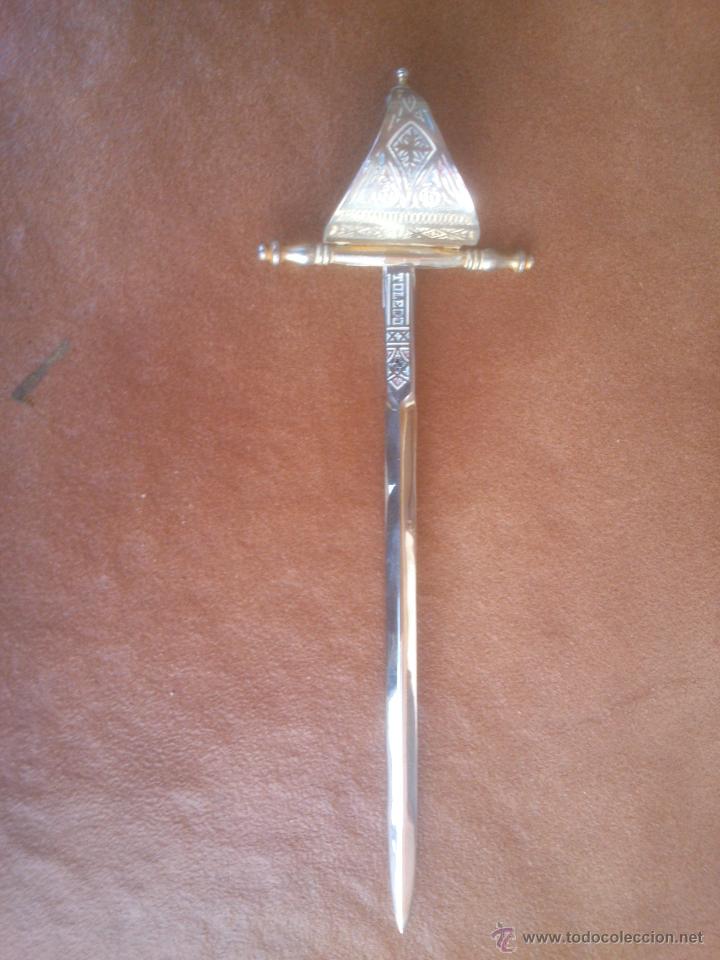Escriban&iacute;a: Abrecartas Damasquinado de Toledo. - Foto 4