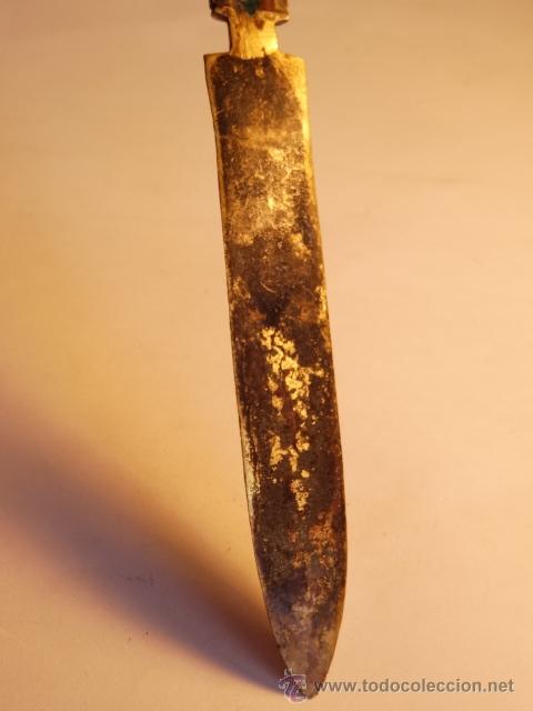 Escriban&iacute;a: Antiguo abrecartas en bronce - Foto 5