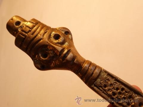 Escriban&iacute;a: Antiguo abrecartas en bronce - Foto 3