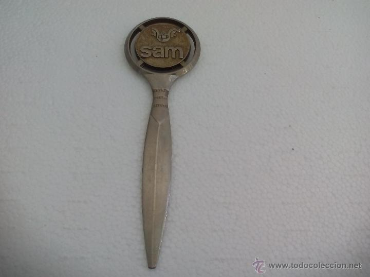 Escriban&iacute;a: Abrecartas de metal  SAM. 13,8 cm - Foto 1
