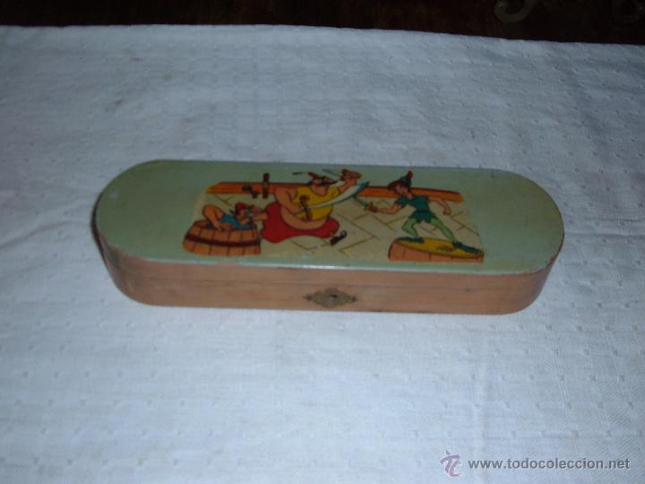 Escriban&iacute;a: Estuche en Madera con Dibujos de Peter Pan - Foto 1