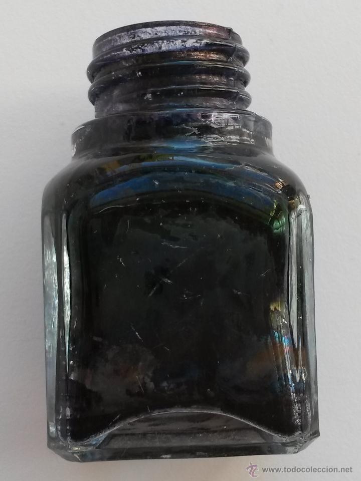 Escriban&iacute;a: Tintero antiguo de 5,5 x 3,4 x 3,4 cms - Foto 2