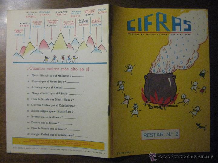 Escriban&iacute;a: CIFRAS - DOS CUADERNOS DE RESTAR 1 Y 2 - NUEVOS - Foto 1