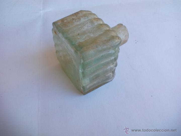 Escriban&iacute;a: Antiguo bote, tarro o tintero de cristal tallado - Foto 4