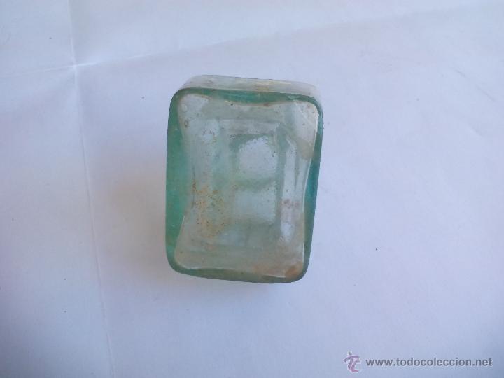 Escriban&iacute;a: Antiguo tintero de cristal. - Foto 4