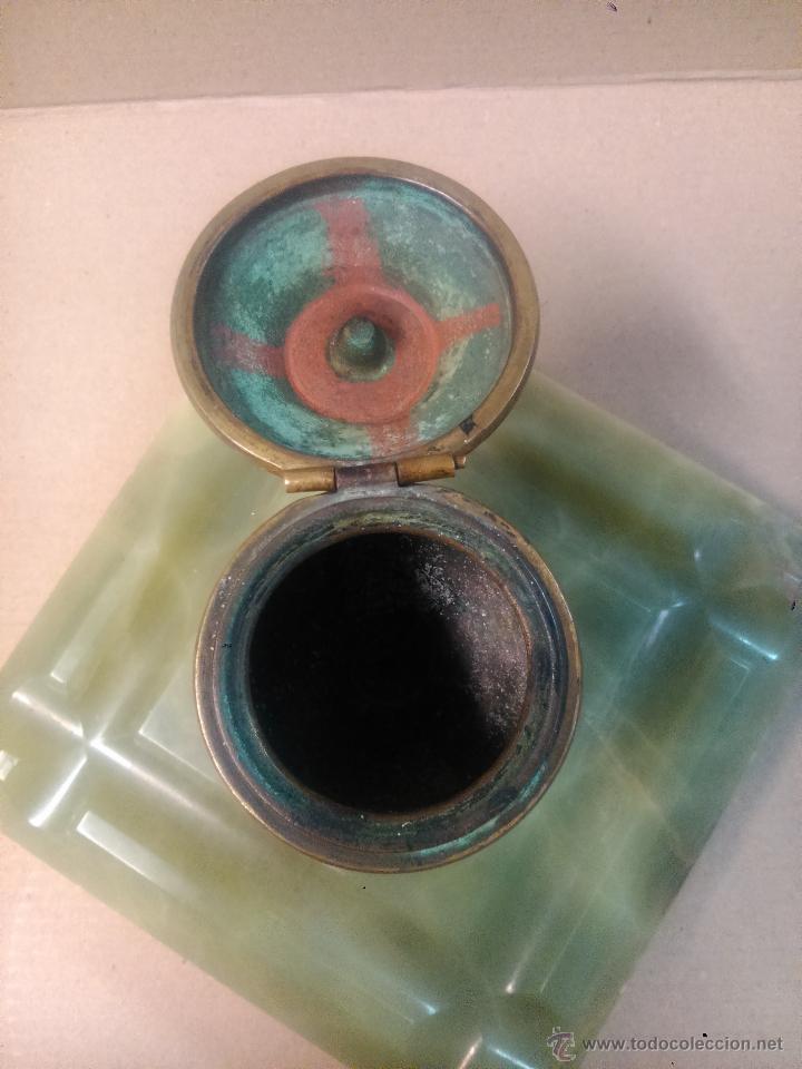 Escriban&iacute;a: Tintero en bronce esmaltado cloissone - Foto 8