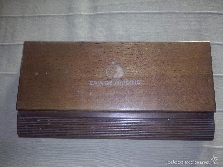 Escriban&iacute;a: Plumier en madera caja de madrid - Foto 1