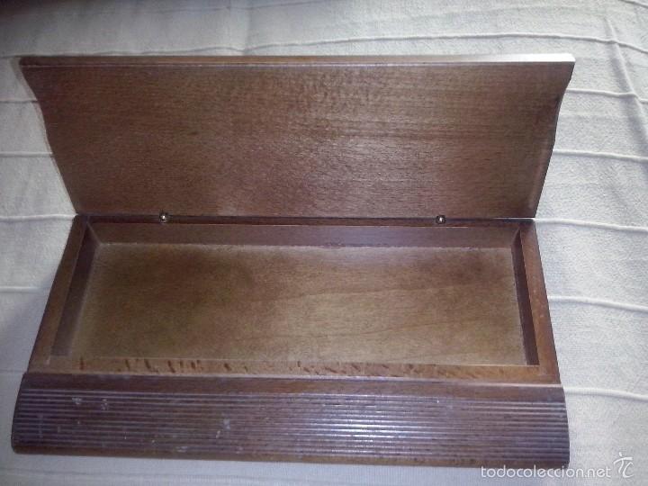 Escriban&iacute;a: Plumier en madera caja de madrid - Foto 2