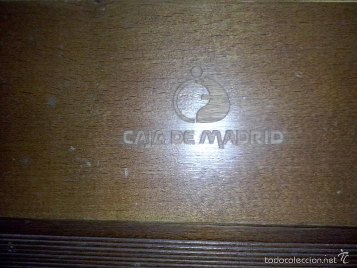 Escriban&iacute;a: Plumier en madera caja de madrid - Foto 3