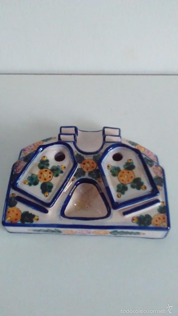 Escriban&iacute;a: Escriban&iacute;a de cer&aacute;mica pintada a mano - Foto 3