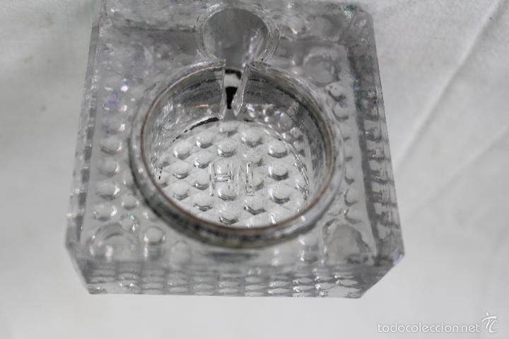 Escriban&iacute;a: escribania soporte de cristal para tintero y pluma - Foto 1