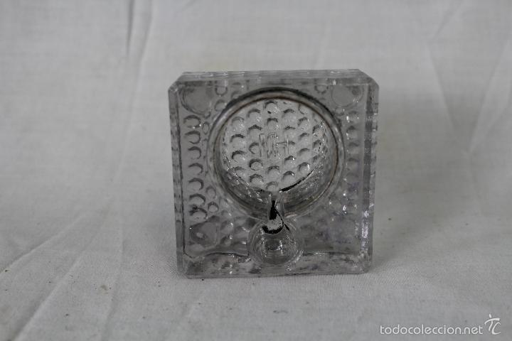 Escriban&iacute;a: escribania soporte de cristal para tintero y pluma - Foto 2