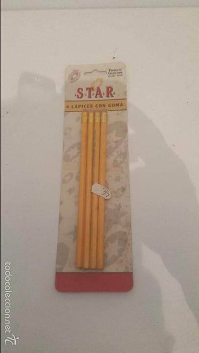 Escriban&iacute;a: 4 LAPICES CON GOMA - STAR - Foto 1