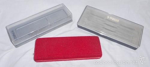 Escriban&iacute;a: LOTE DE 3 ESTUCHES VAC&Iacute;OS PARA PLUMAS SHEAFFER - Foto 2