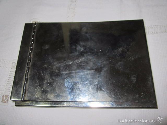 Escriban&iacute;a: Portabloc de alpaca. Base forrada. 15 x 11 cms. - Foto 1