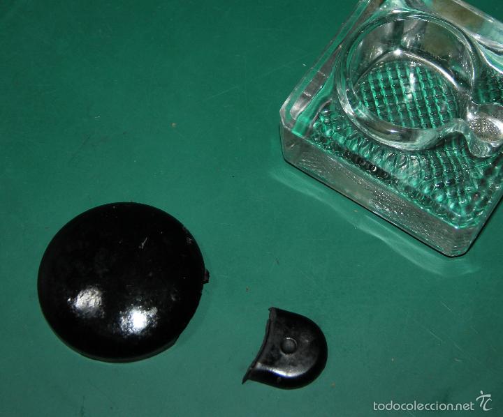Escriban&iacute;a: ANTIGUO TINTERO DE CRISTAL - Foto 3