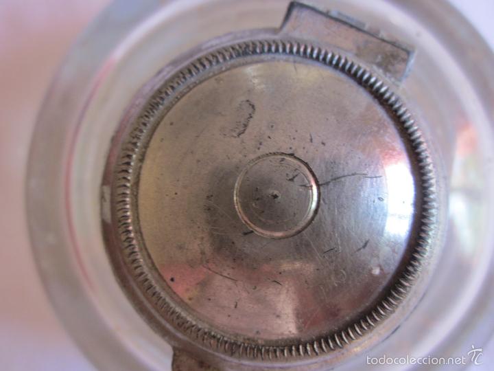Escriban&iacute;a: Antiguo tintero de cristal de principios s.XX - Foto 5