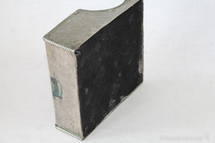 Escriban&iacute;a: escribania en metal plateado - Foto 2