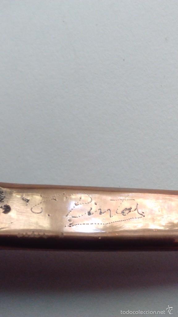 Escriban&iacute;a: Abrecartas de bronce firmado - Foto 6