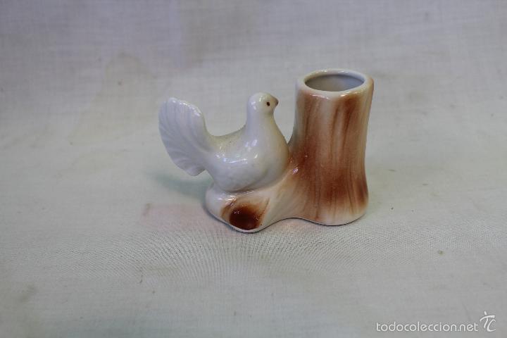 Escriban&iacute;a: palillero  paloma en ceramica - Foto 2