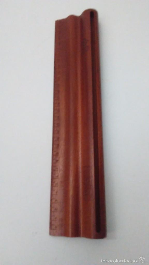 Escriban&iacute;a: Regla de madera portapapeles - Foto 1