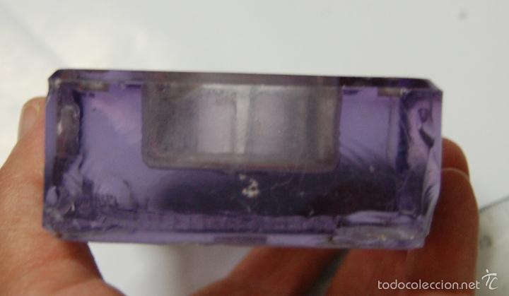 Escriban&iacute;a: TINTERO ANTIGUO CRISTAL LILA - Foto 4