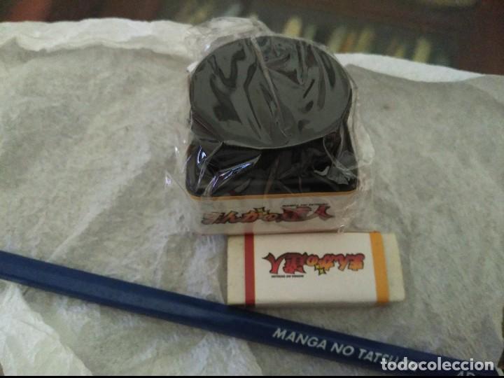 Escriban&iacute;a: Tintero,lapiz y goma manga - Foto 2
