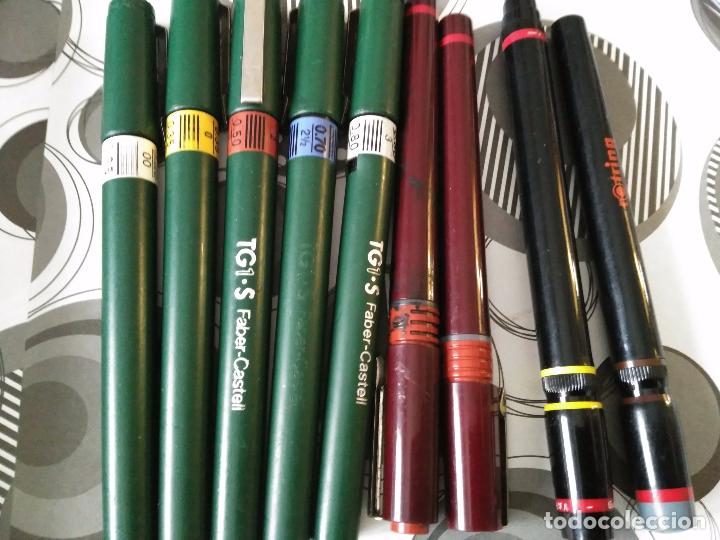 lote 9 estilografos 4 rotring +5 tg1-s faber ca - Old Pens and other Items at todocoleccion - 62675932