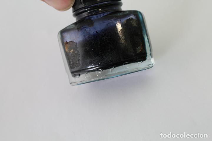 Escriban&iacute;a: tintero parker - tinta negra - abierto - Foto 5