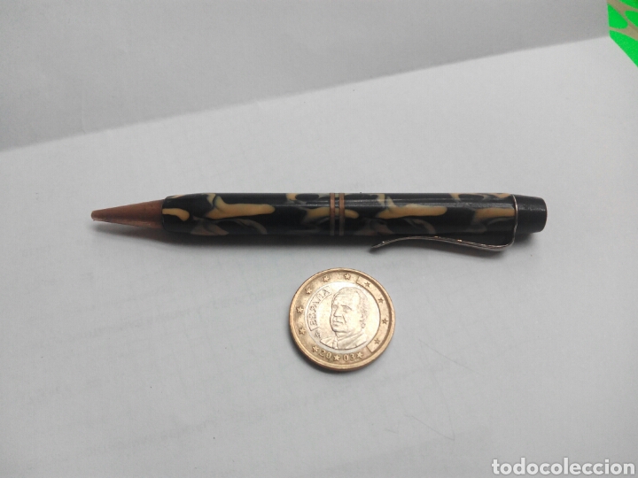 Escriban&iacute;a: Portaminas de celuloide y metal - Foto 1